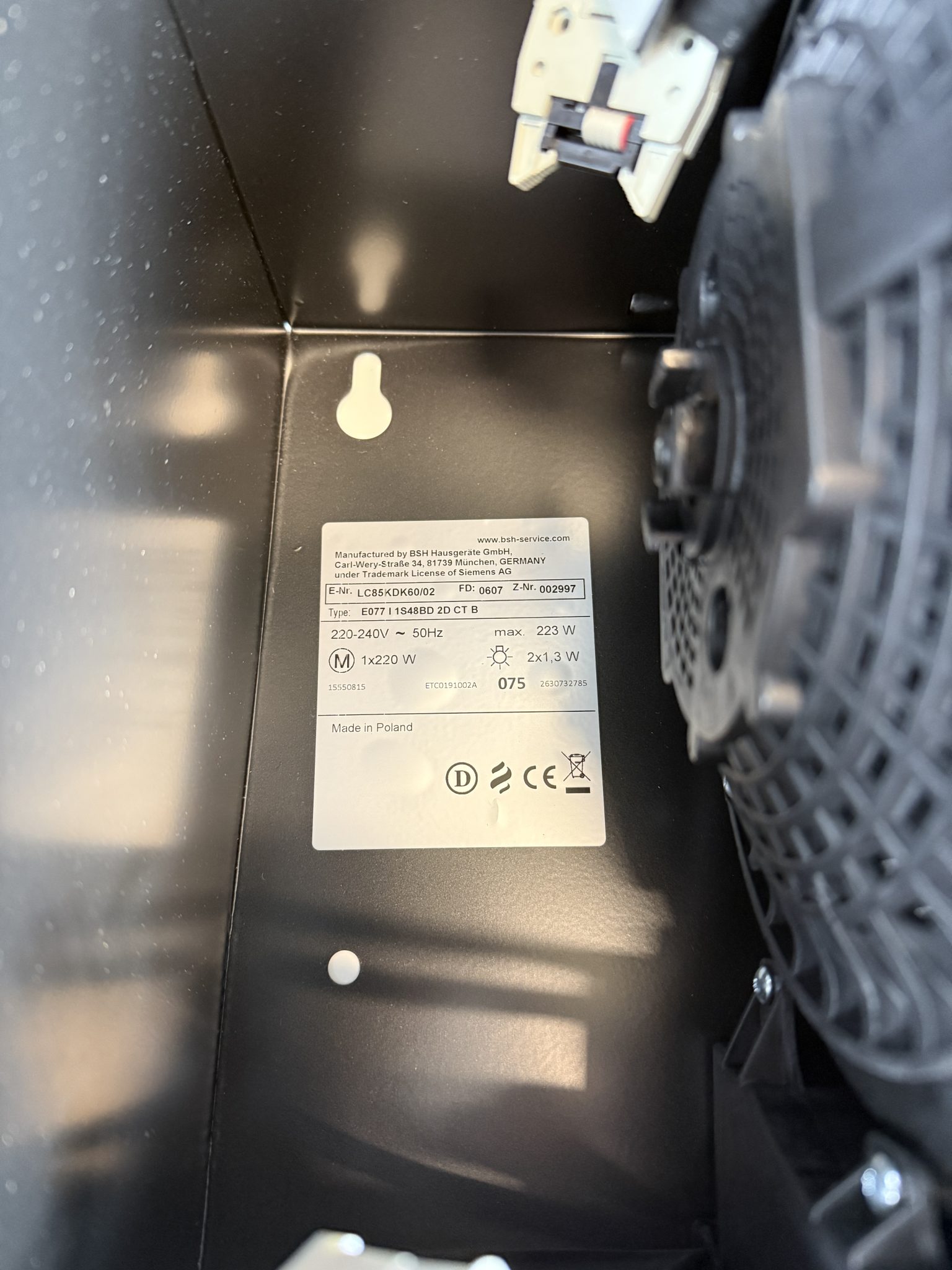 Siemens iQ100 LC85KDK60 gartraukis