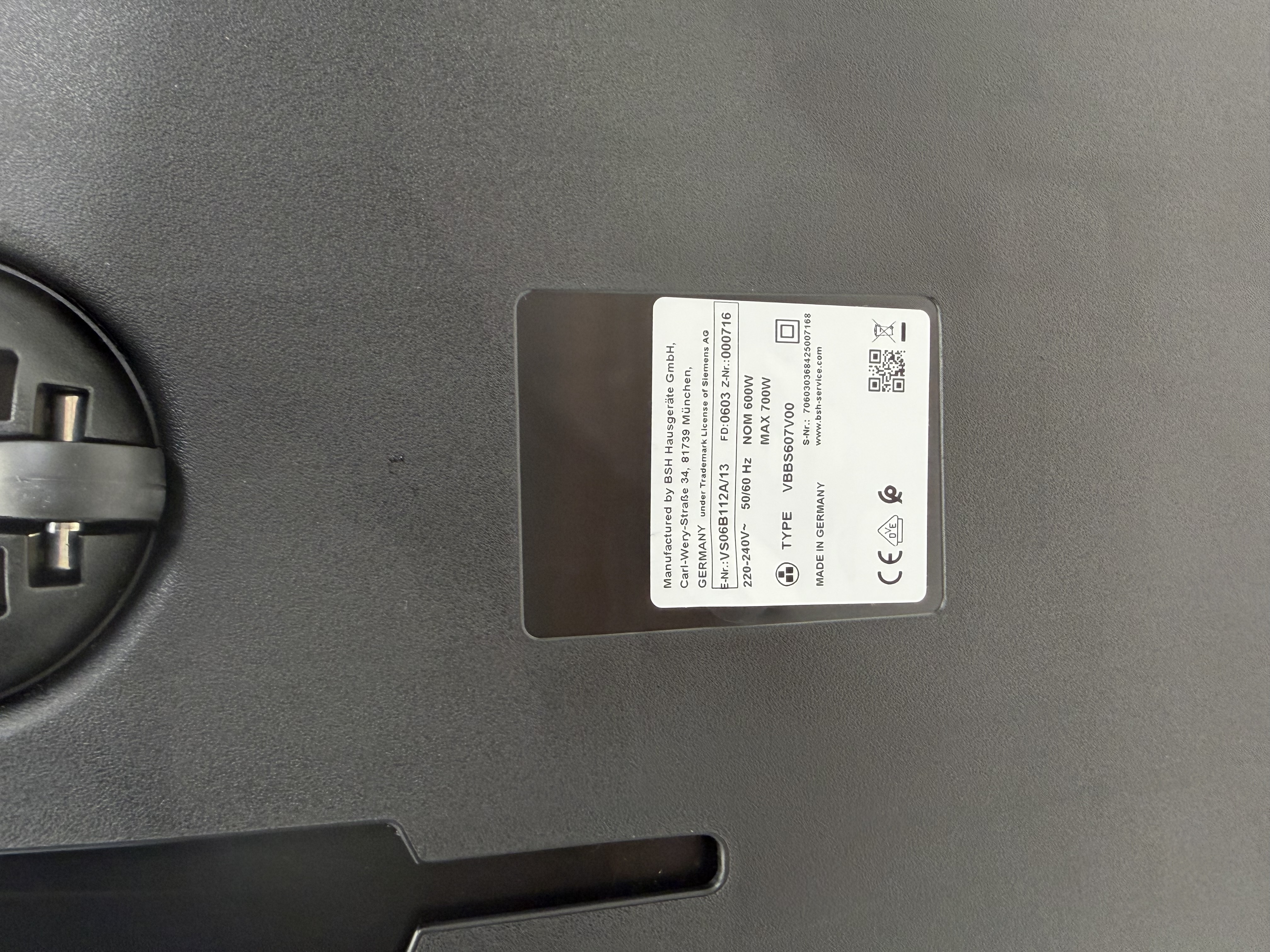 Siemens dulkių siurblys VS06 Synchropower