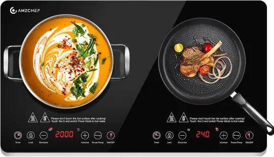 AMZCHEF dviejų kaitviečių indukcinė kaitlentė, 3500 W