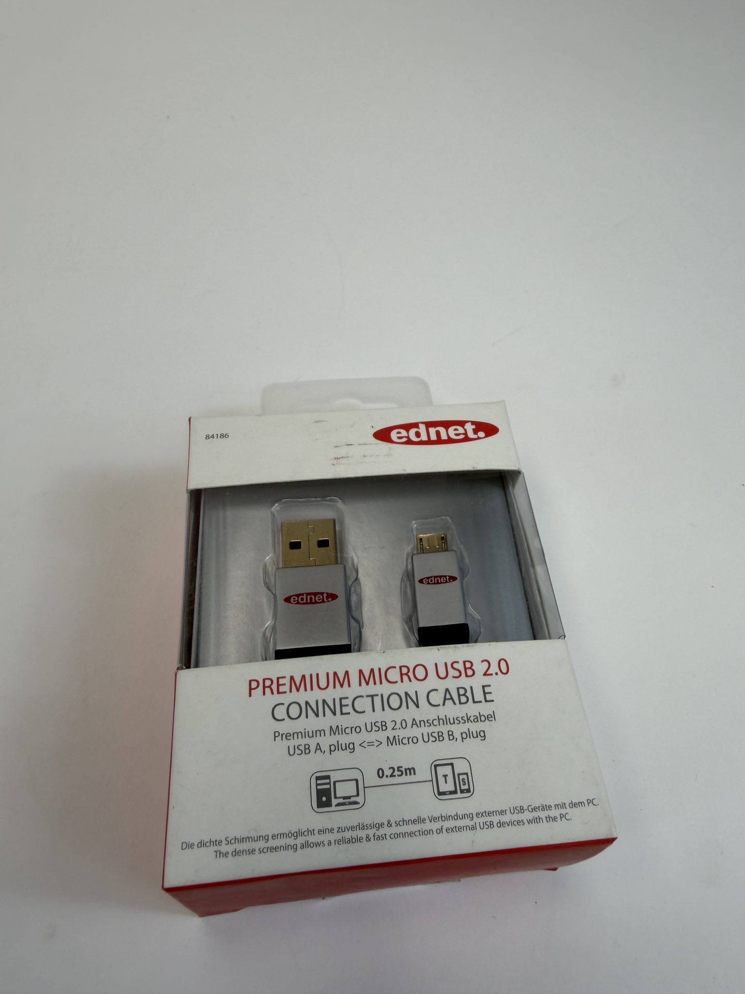 Ednet Premium Micro USB 2.0 laidas