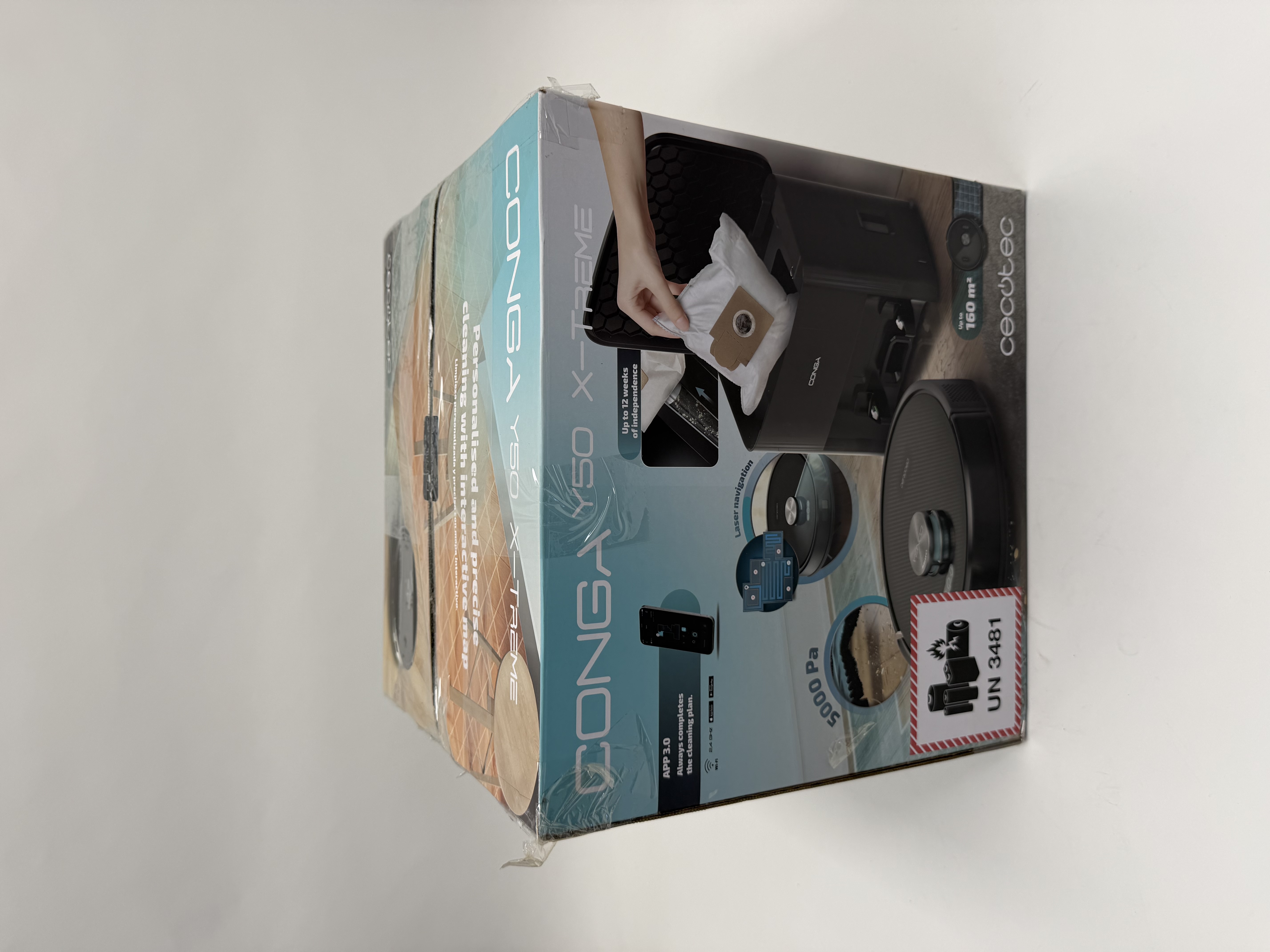 Cecotec Conga Y50 X-Treme plaunantis dulkių siurblys robotas