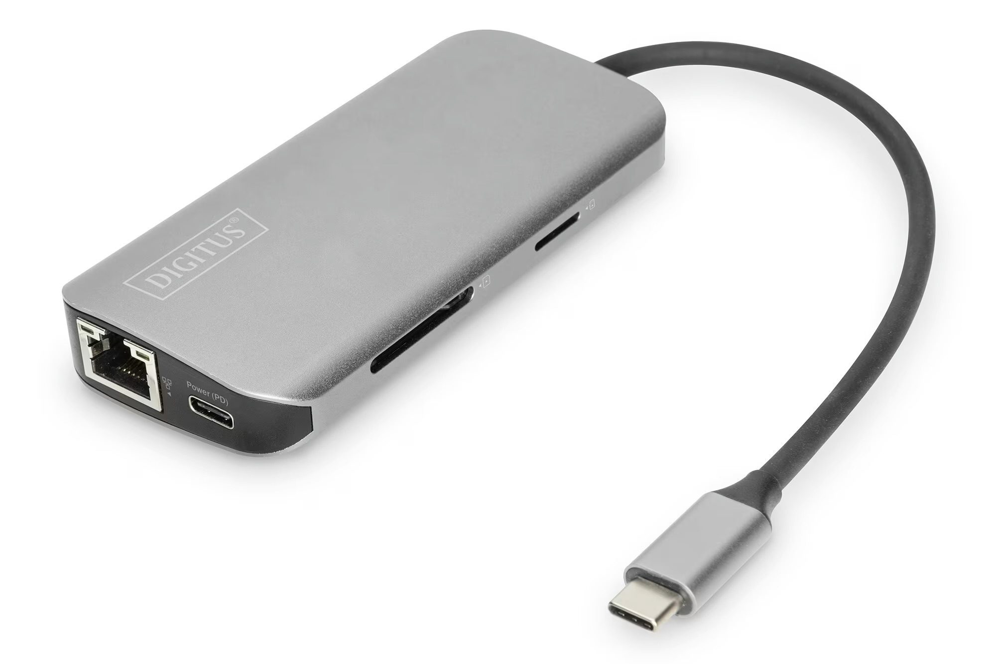 DIGITUS DA-70884 USB-C šakotuvas 8 jungtys