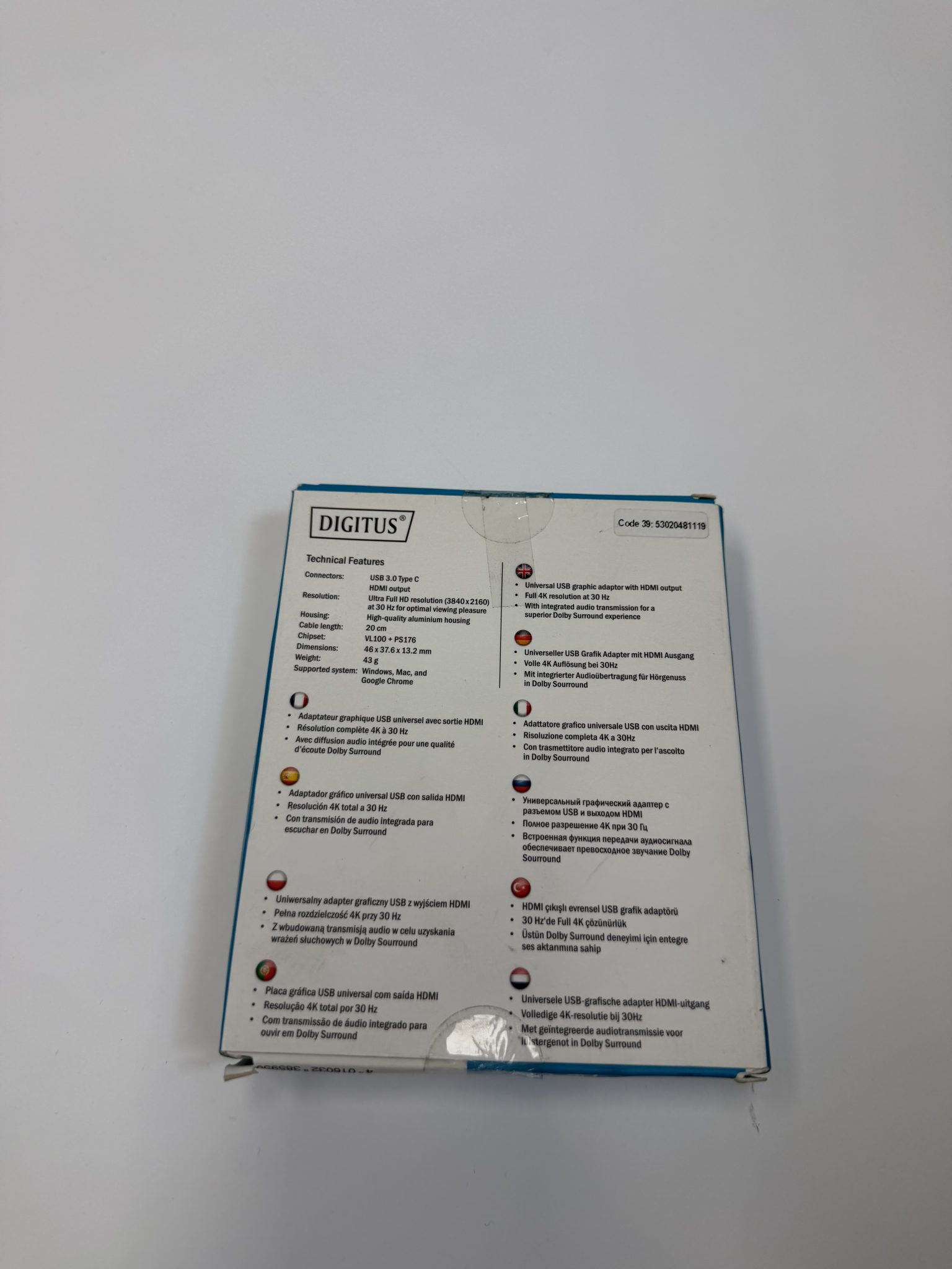 Digitus USB-C į HDMI adapteris