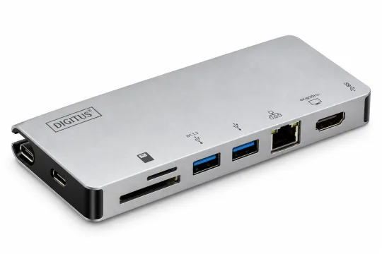 DIGITUS DA-70866 USB-C док-станция с 8 портами
