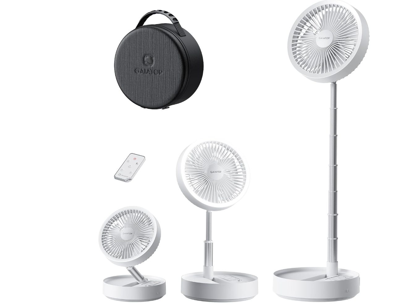 Gaiatop sulankstomas pastatomas ventiliatorius, 16000 mAh