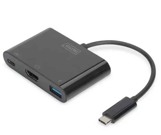 DIGITUS USB-C šakotuvas 3-in-1 su HDMI 4K