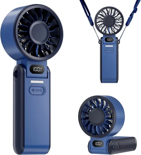 Nešiojamas mini ventiliatorius su 4000 mAh baterija