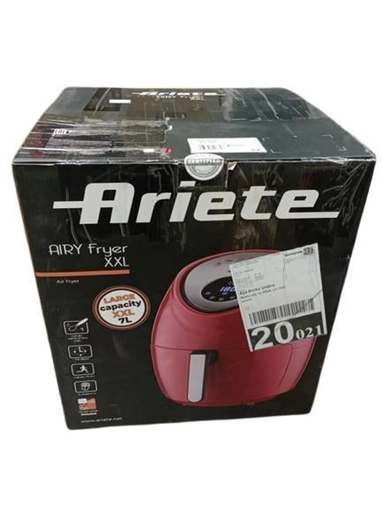 Karšto oro gruzdintuvė Ariete Airy XXL