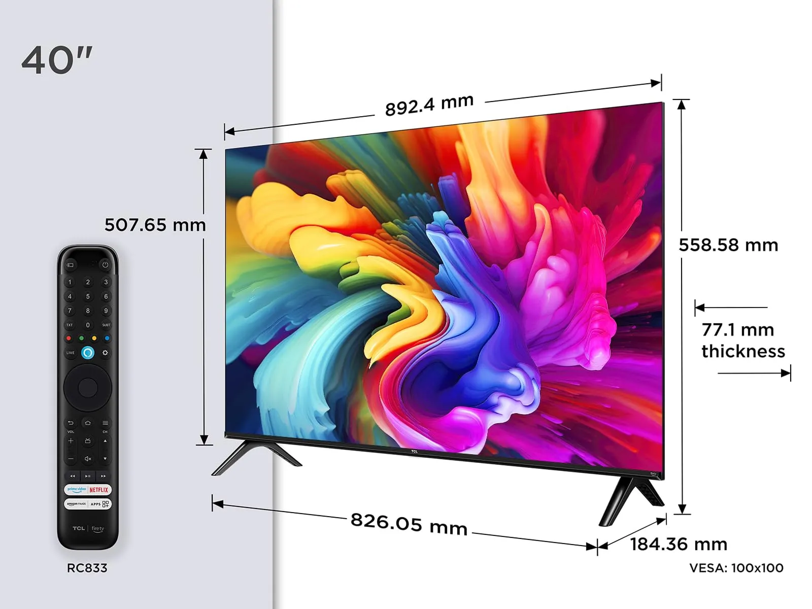 TCL 40SF560 televizorius